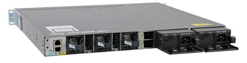 Cisco WS-C3850-48F-S back view Cisco WS-C3850-48F-S back view